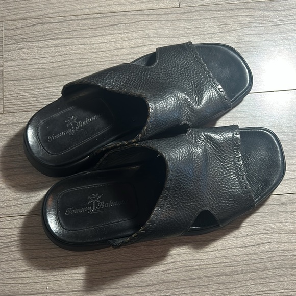Men’s Leather Tommy Bahama slides, Sz 10 - Picture 2 of 5